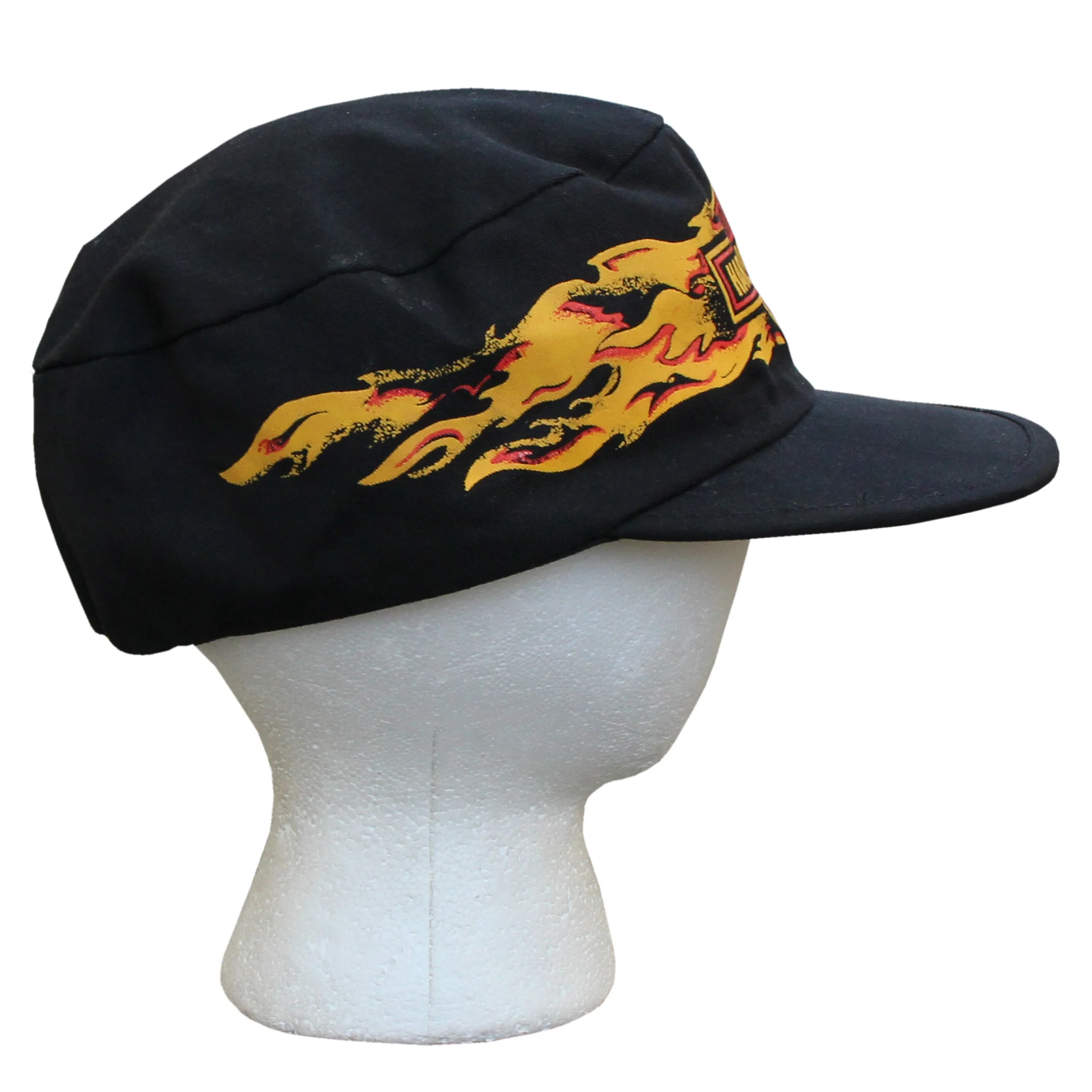 Vintage Harley Davidson Motorcycles Flame Painters Hat (One Size